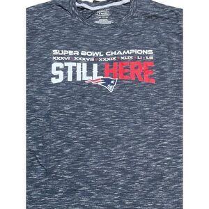 NFL Patriots 3XL Fanatics Super Bowl Champions Still Here T-Shirt XXL NEW Gray